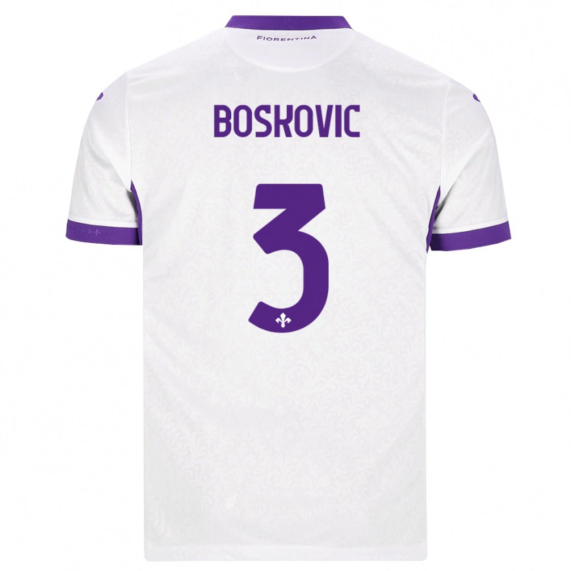 Danxen Kinder Matko Boskovic #3 Weiß Lila Auswärtstrikot Trikot 2026/27 T-Shirt Schweiz