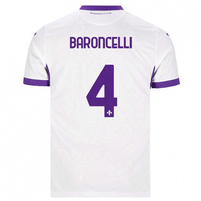 Danxen Kinder Leonardo Baroncelli #4 Weiß Lila Auswärtstrikot Trikot 2026/27 T-Shirt Schweiz