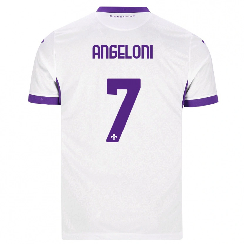 Danxen Kinder Alberto Angeloni #7 Weiß Lila Auswärtstrikot Trikot 2026/27 T-Shirt Schweiz
