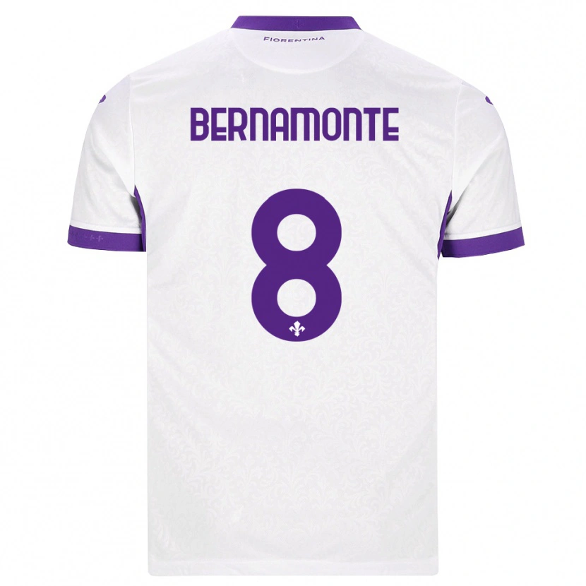 Danxen Kinder Lorenzo Bernamonte #8 Weiß Lila Auswärtstrikot Trikot 2026/27 T-Shirt Schweiz