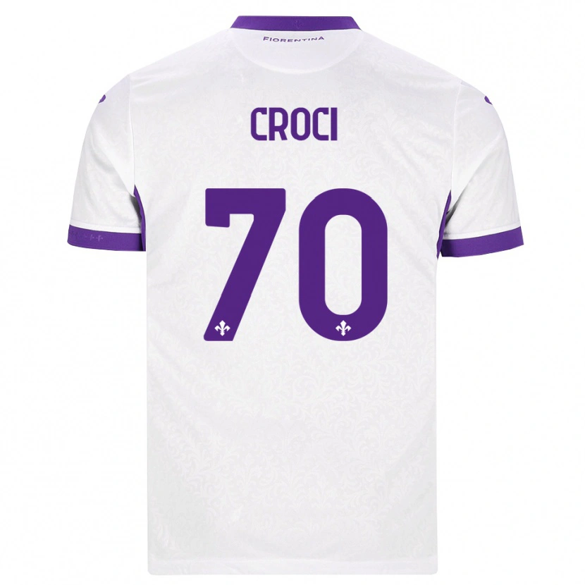 Danxen Kinder Federico Croci #70 Weiß Lila Auswärtstrikot Trikot 2026/27 T-Shirt Schweiz