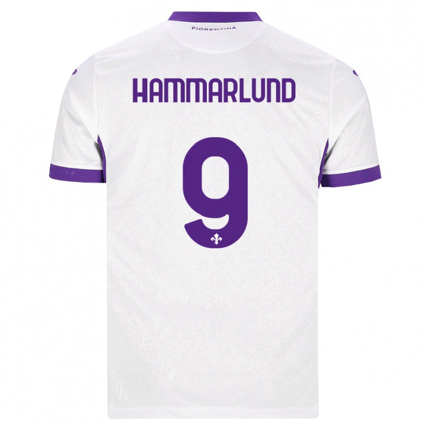 Danxen Kinder Pauline Hammarlund #9 Weiß Lila Auswärtstrikot Trikot 2026/27 T-Shirt Schweiz