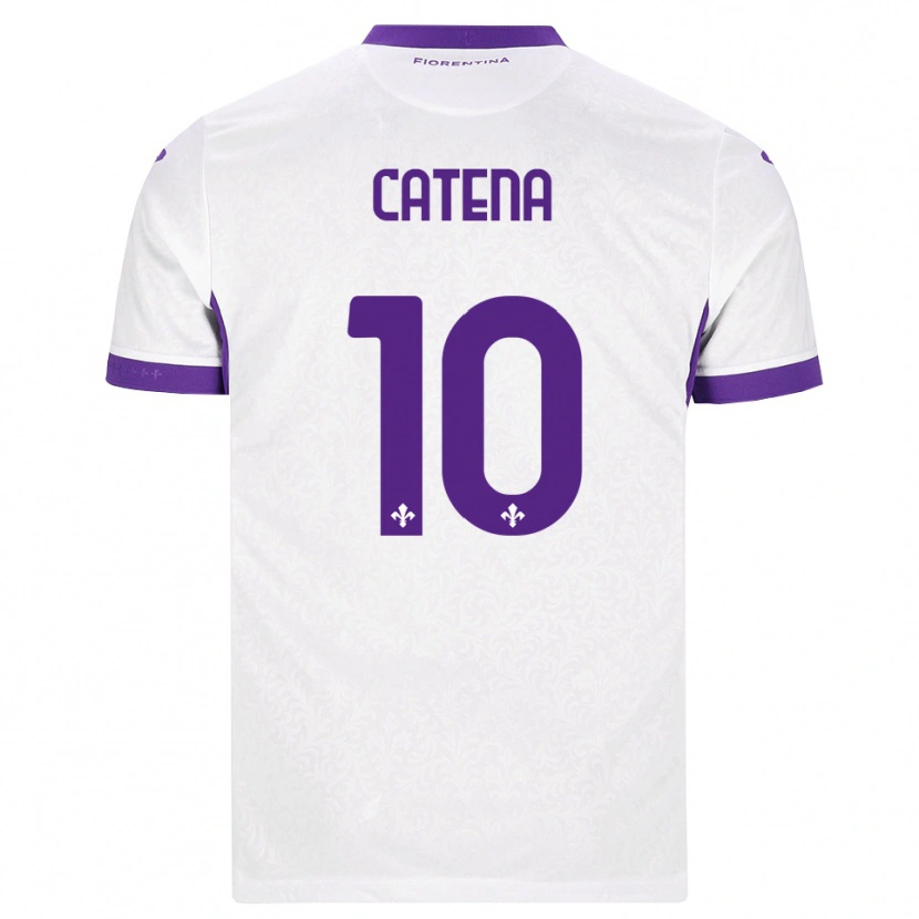 Danxen Kinder Michaela Catena #10 Weiß Lila Auswärtstrikot Trikot 2026/27 T-Shirt Schweiz