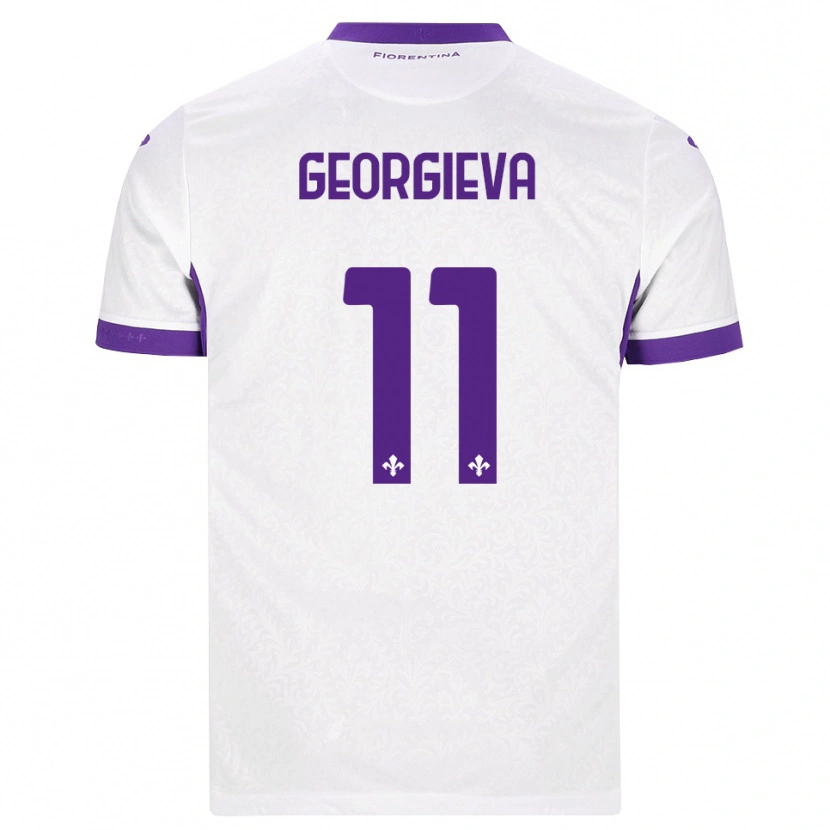 Danxen Kinder Marina Georgieva #11 Weiß Lila Auswärtstrikot Trikot 2026/27 T-Shirt Schweiz