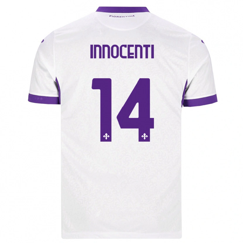 Danxen Kinder Daniele Innocenti #14 Weiß Lila Auswärtstrikot Trikot 2026/27 T-Shirt Schweiz