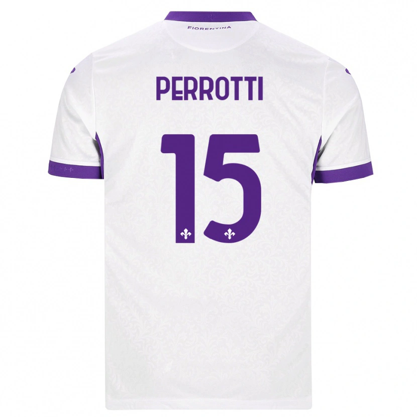 Danxen Kinder Alessandro Perrotti #15 Weiß Lila Auswärtstrikot Trikot 2026/27 T-Shirt Schweiz