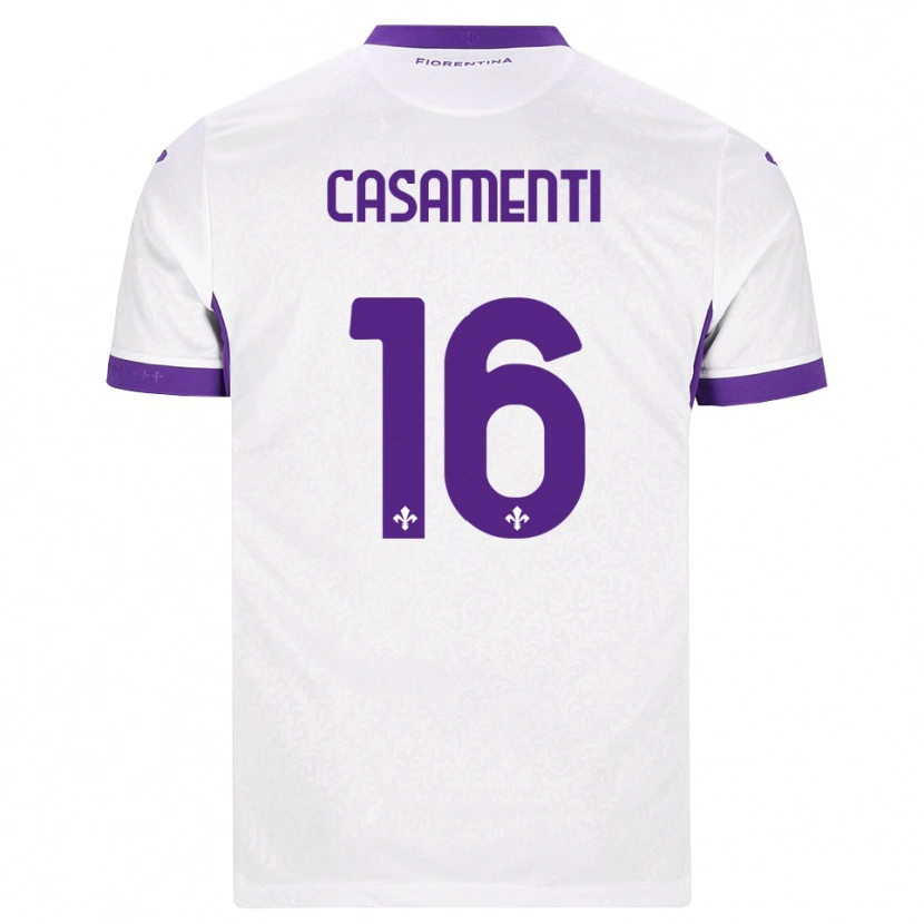 Danxen Kinder Mattia Casamenti #16 Weiß Lila Auswärtstrikot Trikot 2026/27 T-Shirt Schweiz