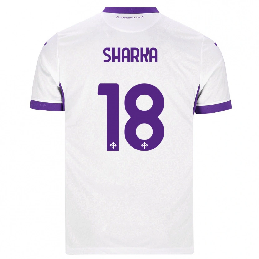 Danxen Kinder Gentjan Sharka #18 Weiß Lila Auswärtstrikot Trikot 2026/27 T-Shirt Schweiz