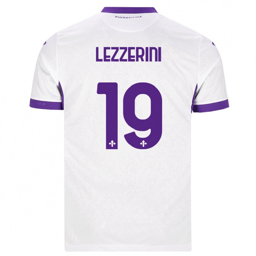 Danxen Kinder Luca Lezzerini #19 Weiß Lila Auswärtstrikot Trikot 2026/27 T-Shirt Schweiz