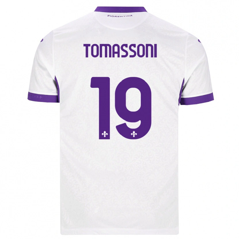 Danxen Kinder Emma Tomassoni #19 Weiß Lila Auswärtstrikot Trikot 2026/27 T-Shirt Schweiz