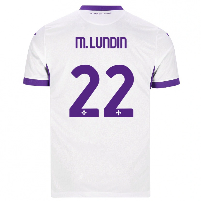 Danxen Kinder Karin Maria Lundin #22 Weiß Lila Auswärtstrikot Trikot 2026/27 T-Shirt Schweiz