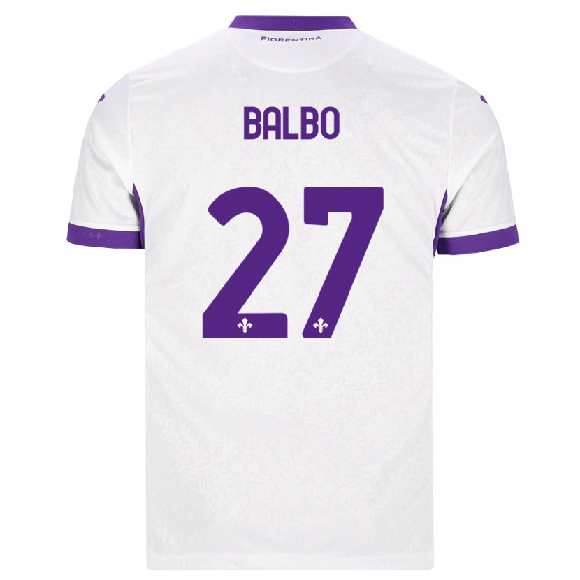 Danxen Kinder Luis Balbo #27 Weiß Lila Auswärtstrikot Trikot 2026/27 T-Shirt Schweiz