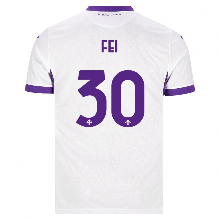 Danxen Kinder Gianmaria Fei #30 Weiß Lila Auswärtstrikot Trikot 2026/27 T-Shirt Schweiz