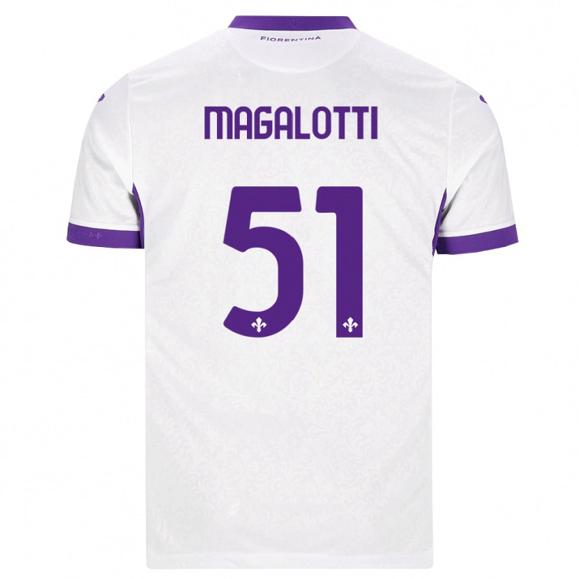Danxen Kinder Mattia Magalotti #51 Weiß Lila Auswärtstrikot Trikot 2026/27 T-Shirt Schweiz