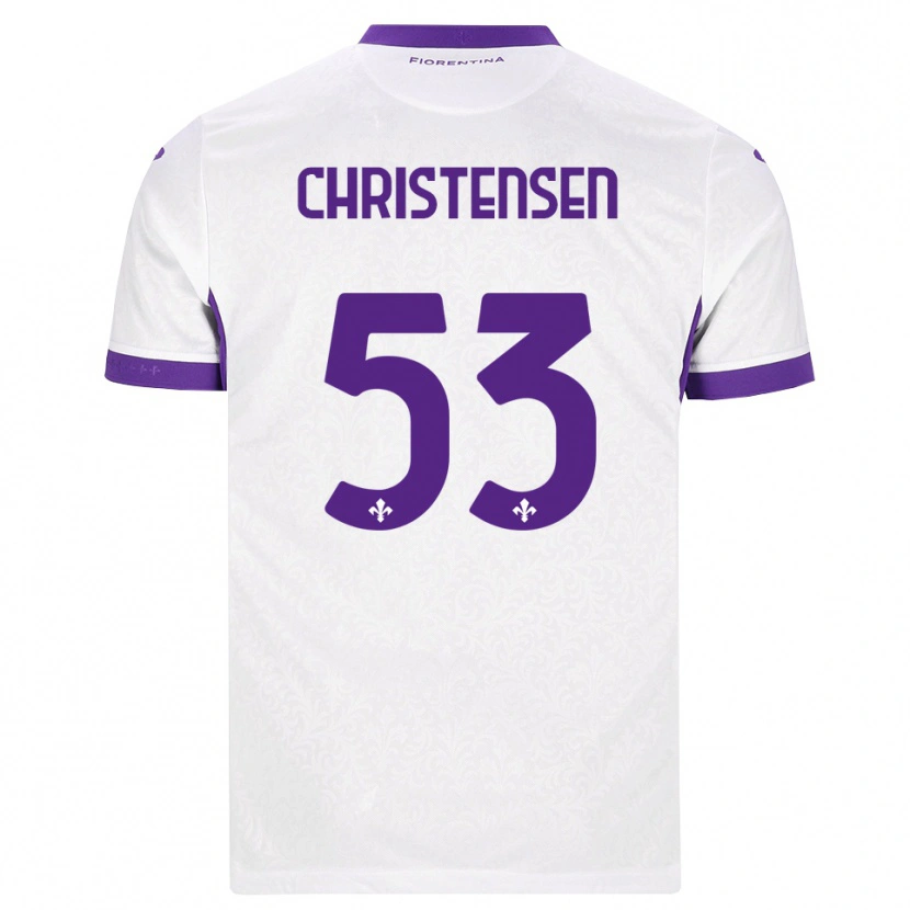 Danxen Kinder Oliver Christensen #53 Weiß Lila Auswärtstrikot Trikot 2026/27 T-Shirt Schweiz