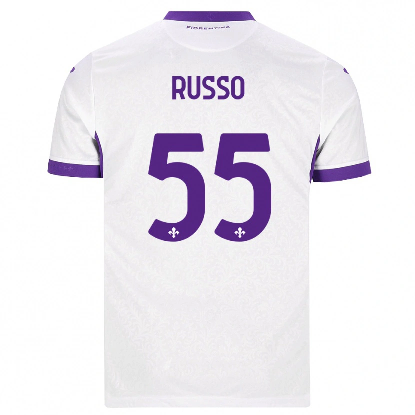 Danxen Kinder Federica Russo #55 Weiß Lila Auswärtstrikot Trikot 2026/27 T-Shirt Schweiz