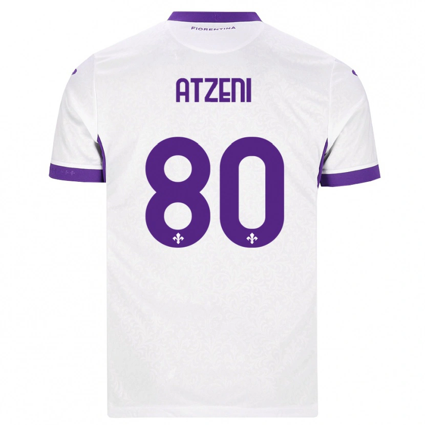 Danxen Kinder Davide Atzeni #80 Weiß Lila Auswärtstrikot Trikot 2026/27 T-Shirt Schweiz