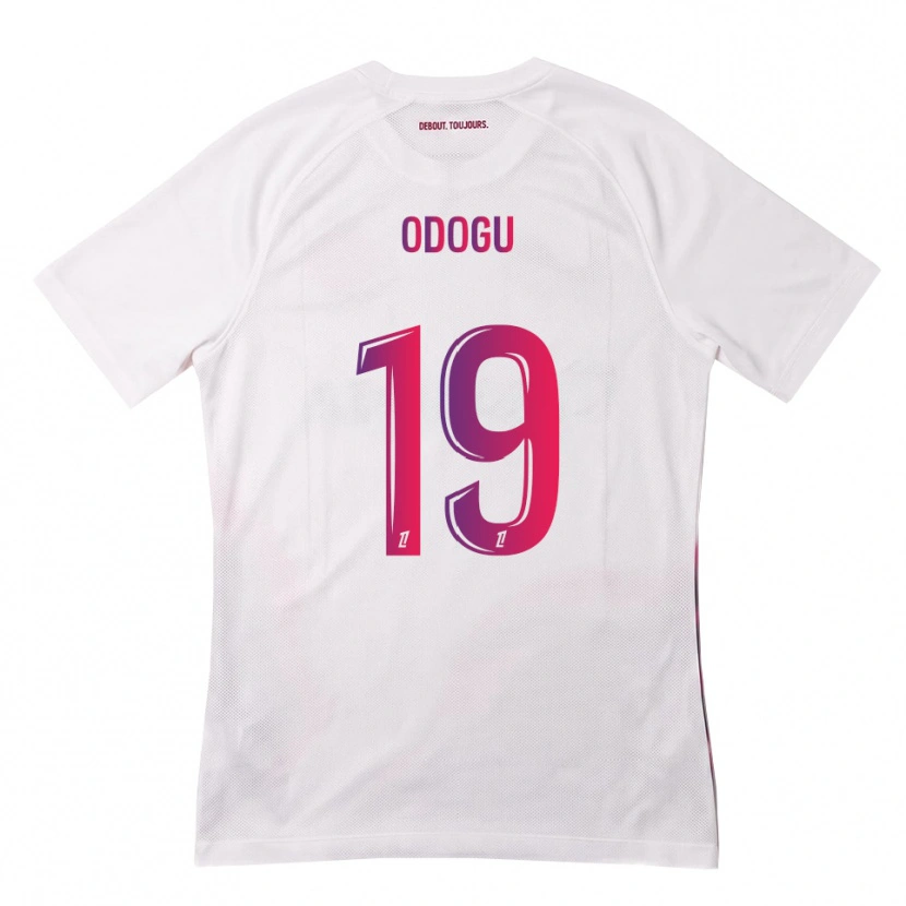 Danxen Kinder David Odogu #19 Weiß Pink Lila Auswärtstrikot Trikot 2026/27 T-Shirt Schweiz