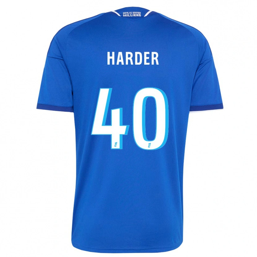 Danxen Kinder Conrad Harder #40 Königsblau Weiß Heimtrikot Trikot 2026/27 T-Shirt Schweiz