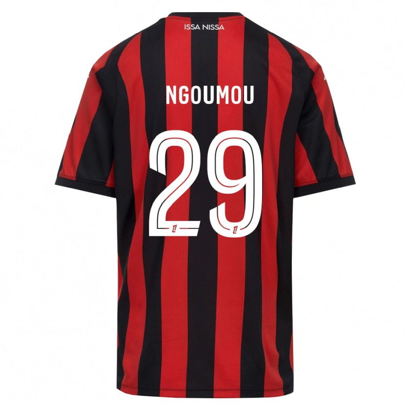 Danxen Kinder Nathan Ngoumou #29 Rot Schwarz Weiß Heimtrikot Trikot 2026/27 T-Shirt Schweiz