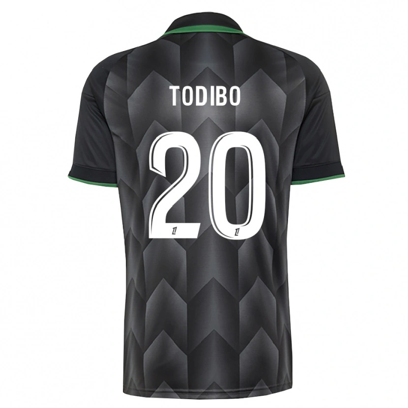Danxen Herren Jean-Clair Todibo #20 Schwarzgrün Auswärtstrikot Trikot 2026/27 T-Shirt Schweiz