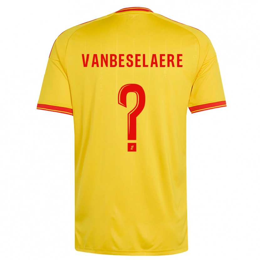 Danxen Herren Emmanuel Vanbeselaere #0 Gold Orange Rot Heimtrikot Trikot 2026/27 T-Shirt Schweiz