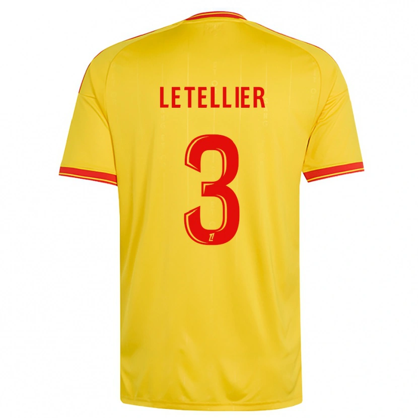 Danxen Herren Trévor Letellier #3 Gold Orange Rot Heimtrikot Trikot 2026/27 T-Shirt Schweiz