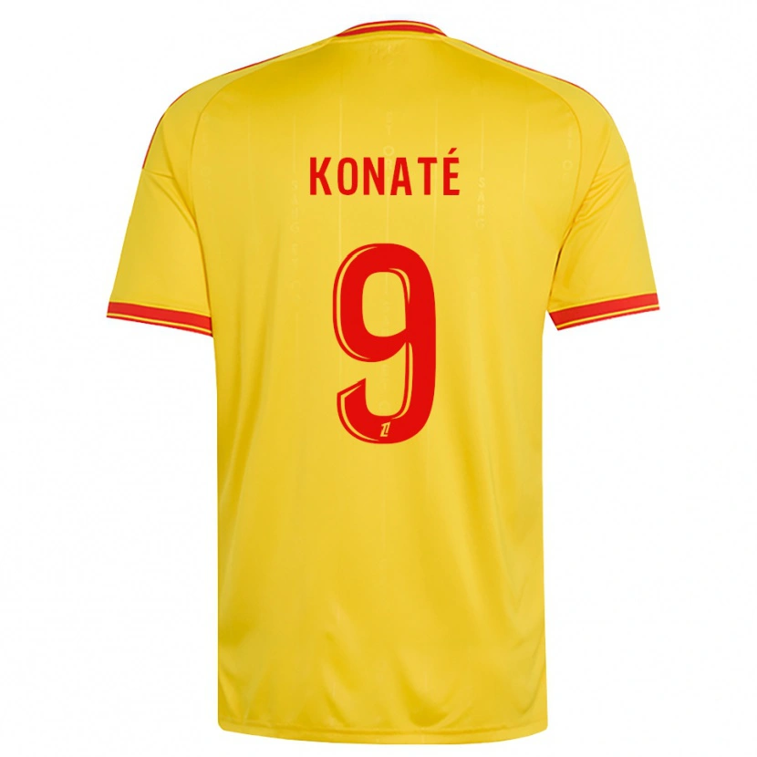 Danxen Herren Seybou Konaté #9 Gold Orange Rot Heimtrikot Trikot 2026/27 T-Shirt Schweiz