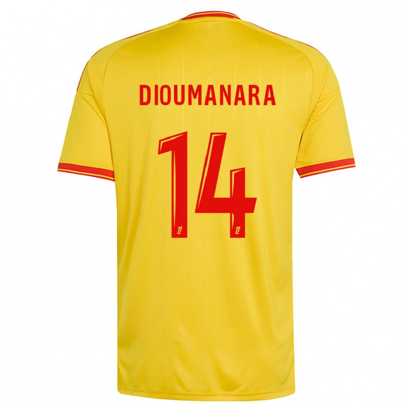 Danxen Herren Sidi Dioumanara #14 Gold Orange Rot Heimtrikot Trikot 2026/27 T-Shirt Schweiz