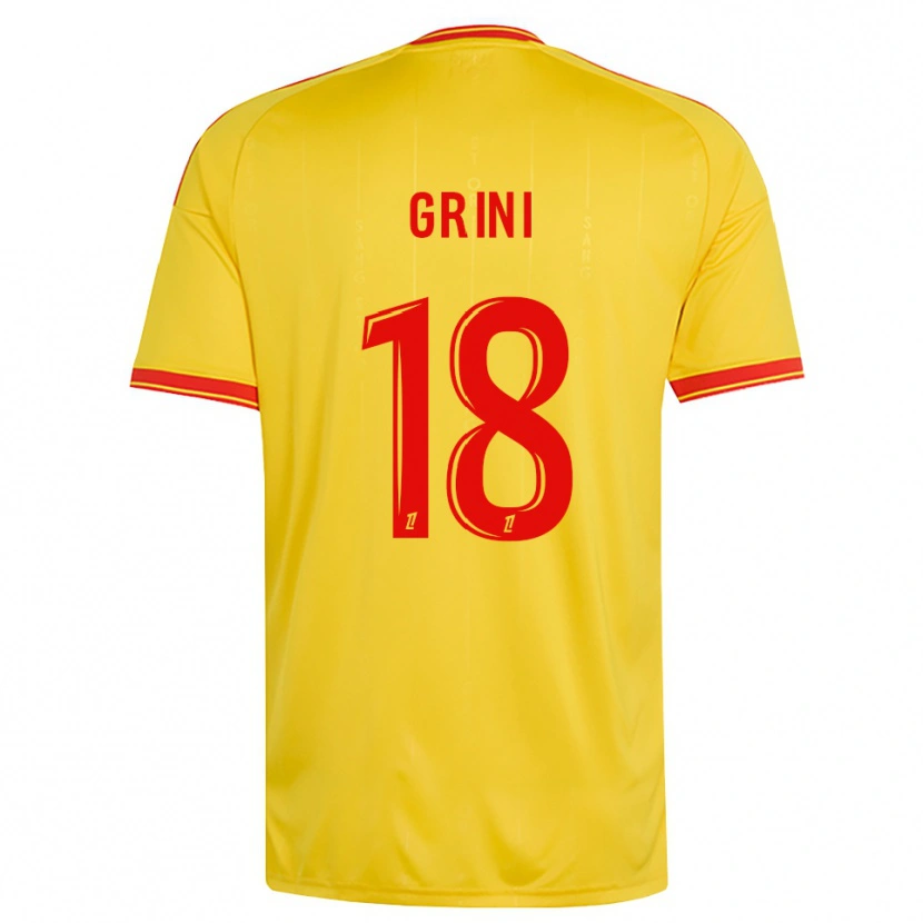 Danxen Herren Ilyes Grini #18 Gold Orange Rot Heimtrikot Trikot 2026/27 T-Shirt Schweiz