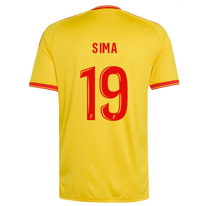 Danxen Herren Abdallah Sima #19 Gold Orange Rot Heimtrikot Trikot 2026/27 T-Shirt Schweiz