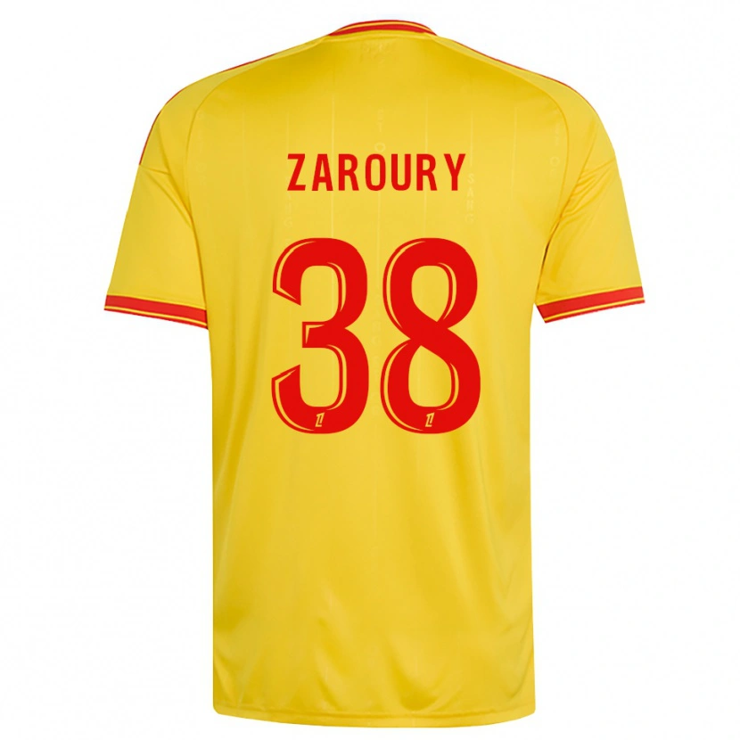 Danxen Herren Anass Zaroury #38 Gold Orange Rot Heimtrikot Trikot 2026/27 T-Shirt Schweiz