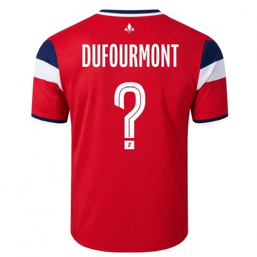 Danxen Herren Eléa Dufourmont #0 Rot Weiß Königsblau Heimtrikot Trikot 2026/27 T-Shirt Schweiz