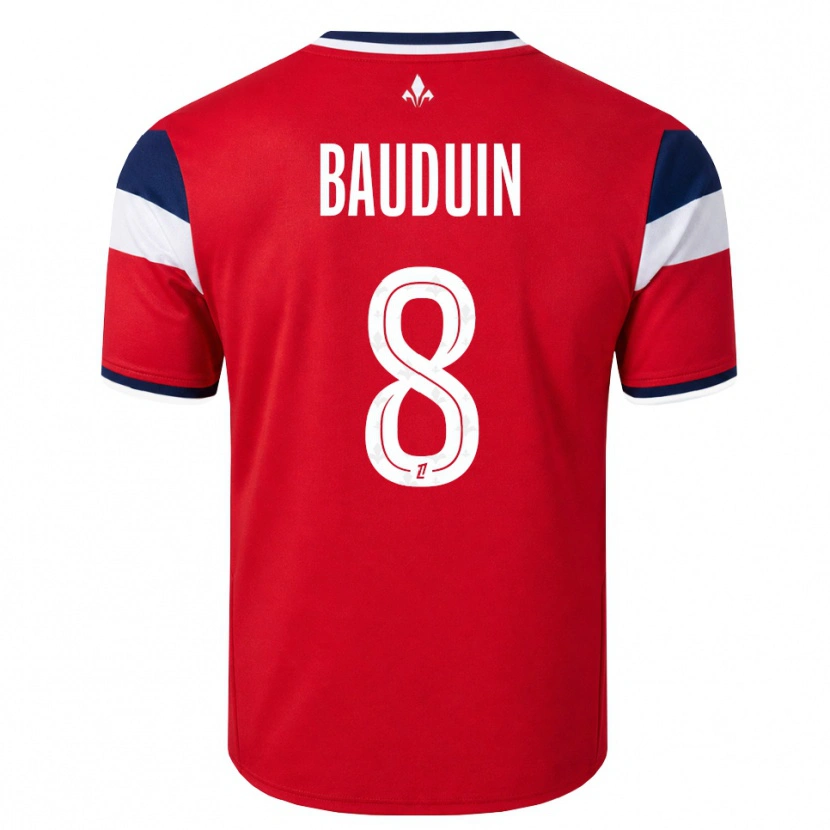 Danxen Herren Justine Bauduin #8 Rot Weiß Königsblau Heimtrikot Trikot 2026/27 T-Shirt Schweiz