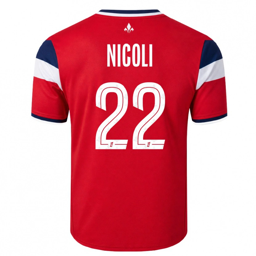 Danxen Herren Morgane Nicoli #22 Rot Weiß Königsblau Heimtrikot Trikot 2026/27 T-Shirt Schweiz