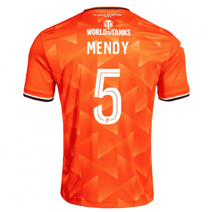 Danxen Herren Benjamin Mendy #5 Orange Weiß Schwarz Heimtrikot Trikot 2026/27 T-Shirt Schweiz