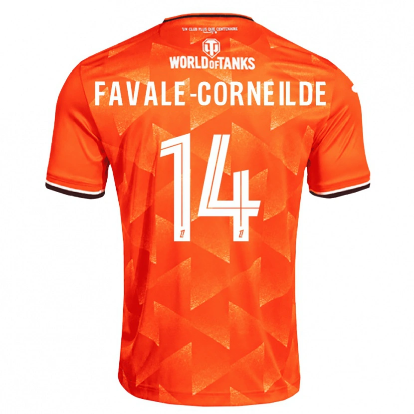 Danxen Herren Gianni Favale-Corneilde #14 Orange Weiß Schwarz Heimtrikot Trikot 2026/27 T-Shirt Schweiz