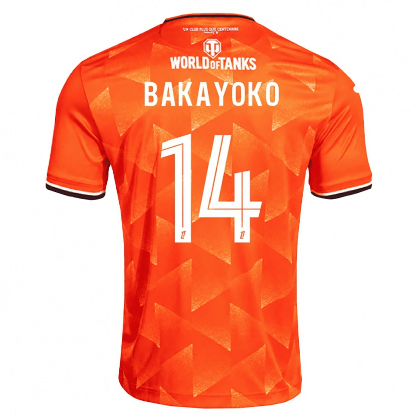 Danxen Herren Tiemoué Bakayoko #14 Orange Weiß Schwarz Heimtrikot Trikot 2026/27 T-Shirt Schweiz