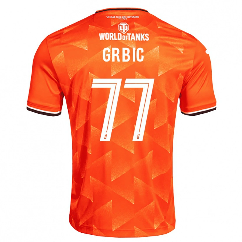 Danxen Herren Adrian Grbic #77 Orange Weiß Schwarz Heimtrikot Trikot 2026/27 T-Shirt Schweiz