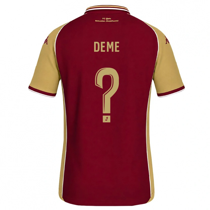 Danxen Herren Oumar Deme #0 Goldrute Dunkelrot Heimtrikot Trikot 2026/27 T-Shirt Schweiz