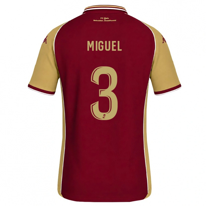 Danxen Herren Florian Miguel #3 Goldrute Dunkelrot Heimtrikot Trikot 2026/27 T-Shirt Schweiz