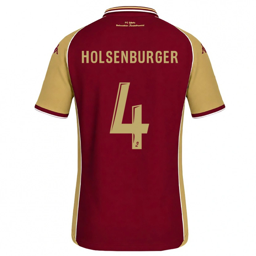 Danxen Herren Ruben Holsenburger #4 Goldrute Dunkelrot Heimtrikot Trikot 2026/27 T-Shirt Schweiz