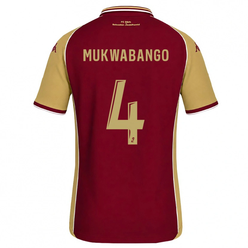 Danxen Herren Bénit Mukwabango #4 Goldrute Dunkelrot Heimtrikot Trikot 2026/27 T-Shirt Schweiz