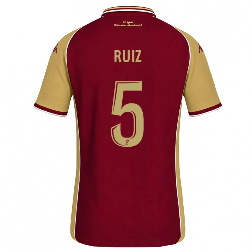 Danxen Herren Jean Ruiz #5 Goldrute Dunkelrot Heimtrikot Trikot 2026/27 T-Shirt Schweiz