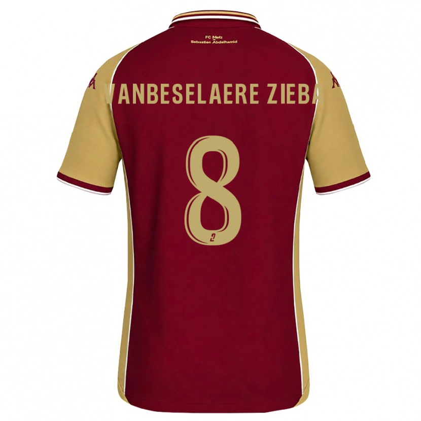 Danxen Herren Vadim Vanbeselaere Zieba #8 Goldrute Dunkelrot Heimtrikot Trikot 2026/27 T-Shirt Schweiz