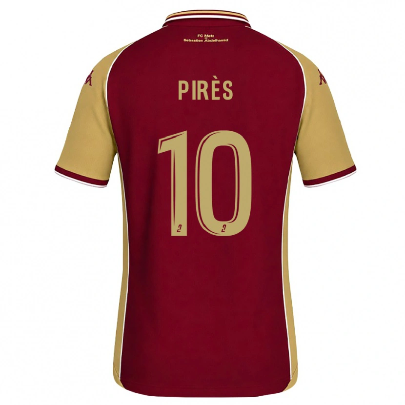 Danxen Herren Théo Pirès #10 Goldrute Dunkelrot Heimtrikot Trikot 2026/27 T-Shirt Schweiz