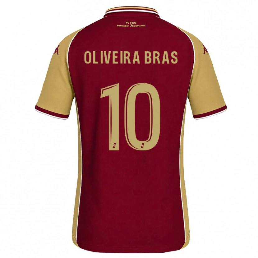 Danxen Herren Luisa Oliveira Bras #10 Goldrute Dunkelrot Heimtrikot Trikot 2026/27 T-Shirt Schweiz