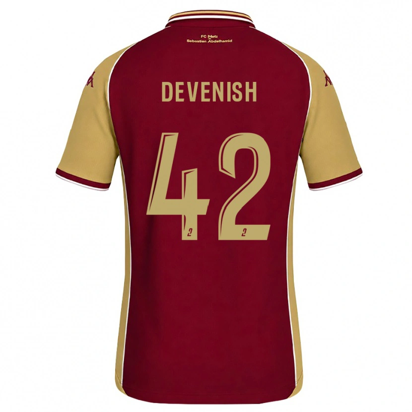 Danxen Herren Cristian Devenish #42 Goldrute Dunkelrot Heimtrikot Trikot 2026/27 T-Shirt Schweiz