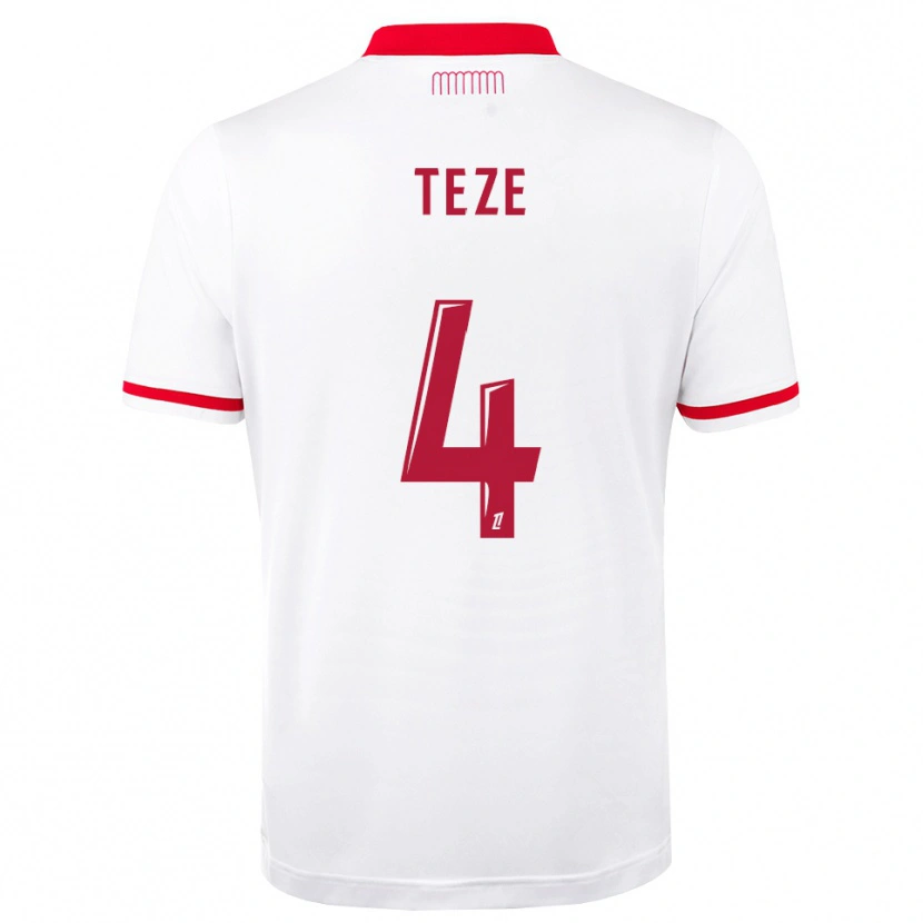Danxen Herren Jordan Teze #4 Rot Weiß Heimtrikot Trikot 2026/27 T-Shirt Schweiz