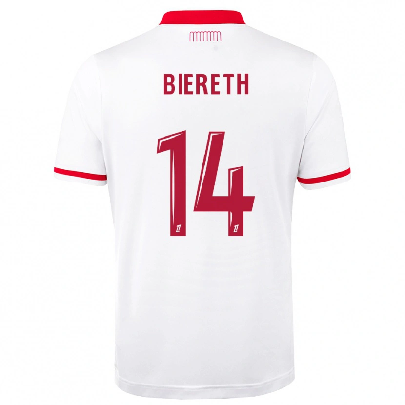 Danxen Herren Mika Biereth #14 Rot Weiß Heimtrikot Trikot 2026/27 T-Shirt Schweiz